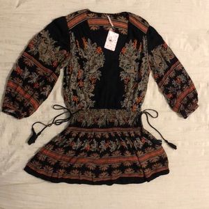 Free People sz x-small boho mini dress.